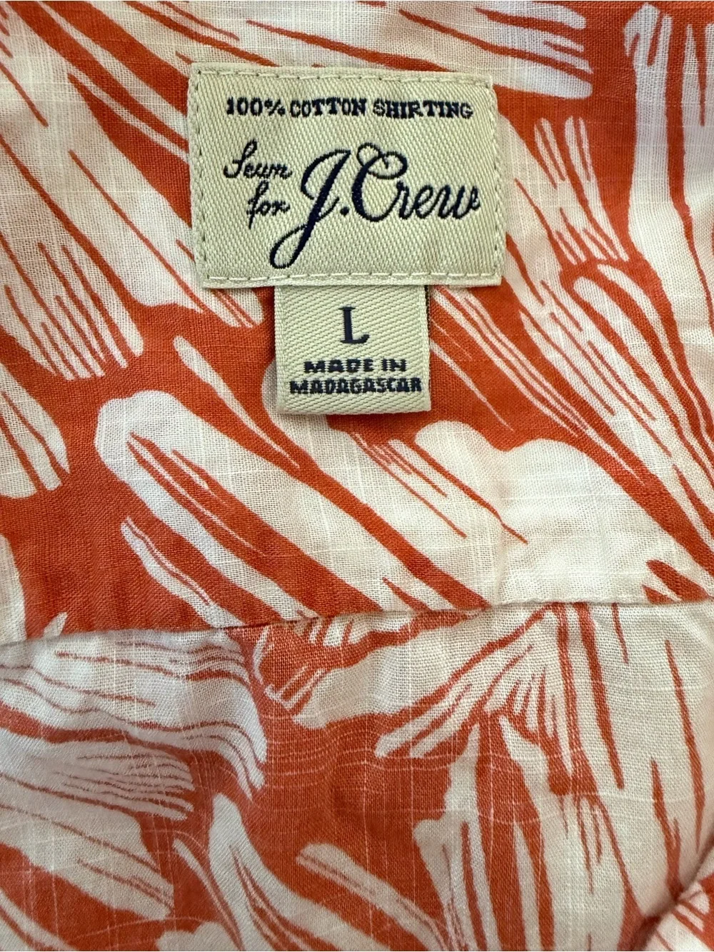 J Crew Short Sleeve Camp - Collar Shirt
